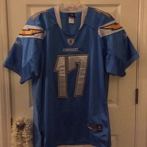 San Diego Chargers Phillip Rivers on field jersey